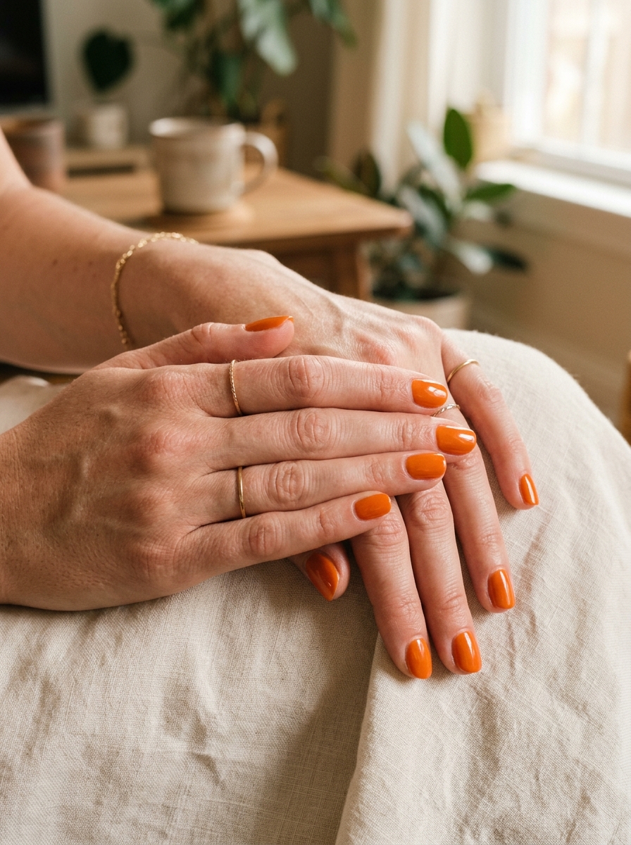 Tangerine Nagel Farbe